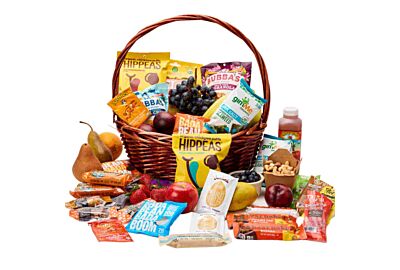 Vegan and Vegetarian Gift Basket with Fresh Fruit and Gourmet Snacks in Denver