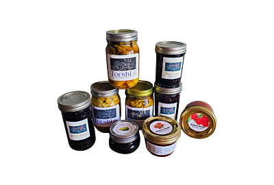 Native Nosh jams, pickles, and syrups featured in Made in Colorado gift basket