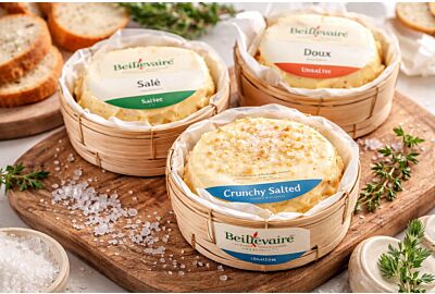 Beillevaire Butter Bourriche in three styles: unsalted, salted, and crunchy salted French butter”