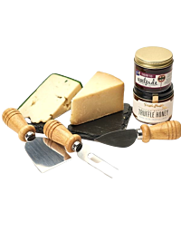 Epicurean tasting Colorado Cheese, Mostarda and Truffle Honey