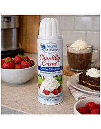 Isigny Chantilly Crème 7 oz French whipped cream aerosol can from Normandy France