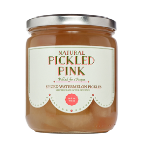 Pickled Pink Watermelon Pickles 