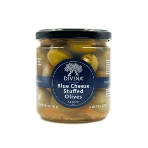 Divina Mt Athos Green Stuffed olives with Blue Cheese 6.7 Oz