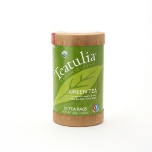 Teatulia Organic Green Tea Eco Canister 30 Pyramid