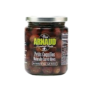 Arnaud - Coquillos (Niçoise Style) Black Olives, 9.2oz