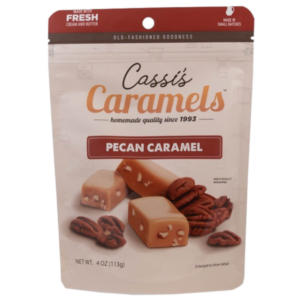 Cassis Pecan Caramels