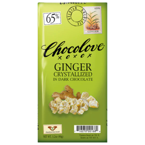 Chocolove - Large Bars - Ginger Rich Dark Chocolate 65% 3.2oz