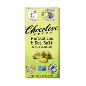 Chocolove - Large Bars - Pistachios & Sea Salt in Milk Chocolate 3.2oz