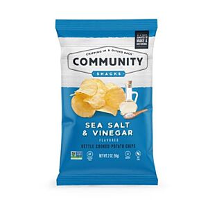 Community Chips salt and vinegar 2 OZ or 5 OZ ( BULK OR INDIVIDUAL )