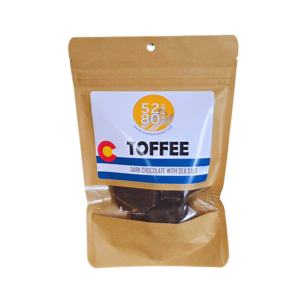 Dark Chocolate Covered Toffee with Sea Salt– 4 oz Gourmet Bag