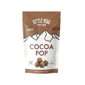 Kettle Head Cocoa Pop Popcorn &ndash; Denver Made Vegan Gourmet Snack