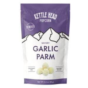 Kettle Head Garlic Parm Popcorn | Denver Gourmet Snack | 2.4 oz