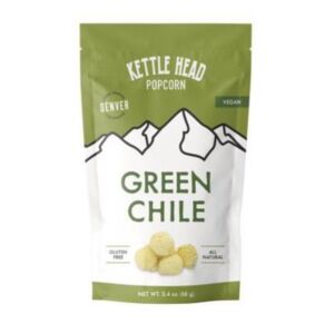 Kettle Head Green Chile Popcorn | Denver Gourmet Snack | 2.4 oz