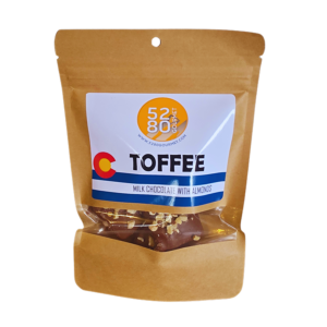 Milk Chocolate Covered Toffee with Almonds – 4 oz Gourmet Bag