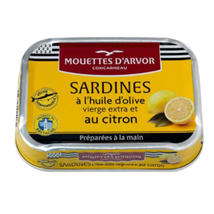 Mouettes d'Arvor Sardines Lemon & Extra Virgin Olive Oil