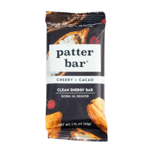 Patterbar Cacao & Cherry Energy Bar – Plant-Based Chocolate Snack