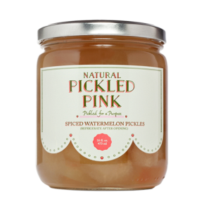 Pickled Pink Watermelon Pickles 16 Oz