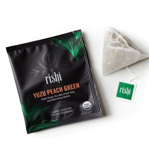 Rishi Certified Organic Kosher Yuzu Peach Green Tea Price per 50
