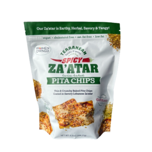 Terranean Spicy Za'atar Twice- Baked Pita Chips Vegan