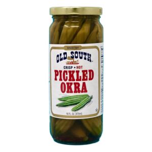 Old South 16 Oz Crisp Hot Pickled Okra